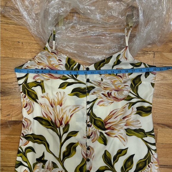 Mara Hoffman cream floral maxi dress in xl - Picture 6 of 8